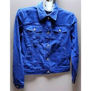 Lauren Jeans Co Ralph Lauren Women's Cropped Denim Jacket Western Wear Size Med